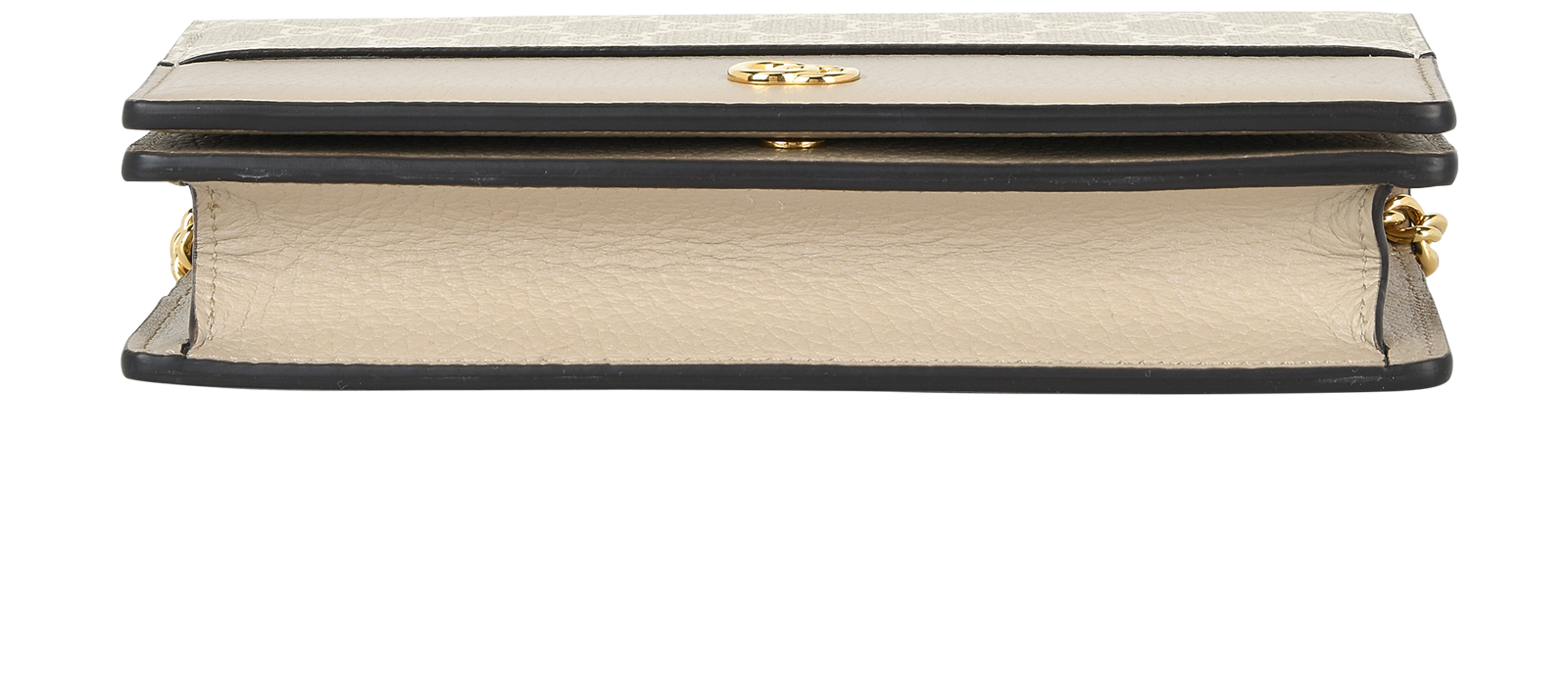 Marmont Bi-Colour Chain Bag, &pound;425, Handbags, Beige, Canvas, Top view